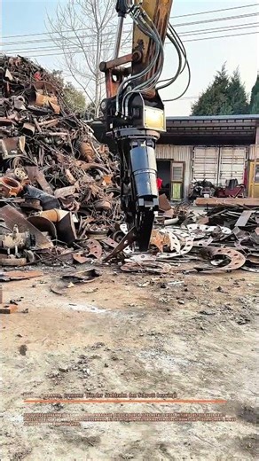 Beißen, pressen, trennen: Wie der Stahlzahn den Schrott bezwingt