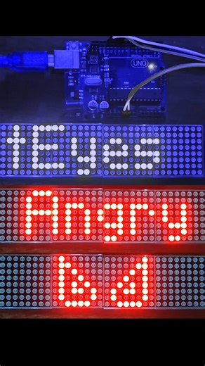 Robot Eyes in Matrix Led 8x8 #electronic #engineer #led #matrix #project | Tera Electronics