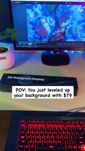 Holox Fan on Instagram: "Making my desk look like a pro lab. #trending #3dholox #viral #usa #desksetup"