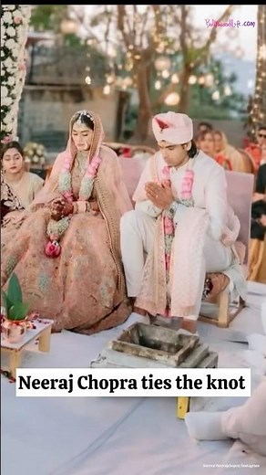 Wedding Bliss: Neeraj Chopra and Himani Mor Exchange Vows in Joyful Celebration
