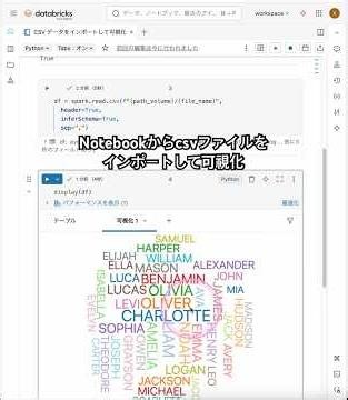 データエンジニアリング編01_ノートブックからCSVデータをインポートして可視化 #databricks #notebook #visualization #shorts #tutorial