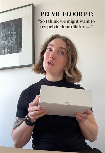 Dilators are used to address restrictions or difficulty with entry (like with tampons, speculums, toys, or partners). They start VERY SMALL and have progressively sized widths to help you reach your goals (and no, not everyone needs to get to that purple one 🤪) #trend #pelvicfloor #fyp