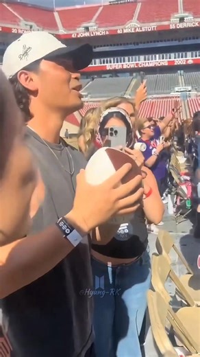 One of the guys who played with Taehyung in 🏈 #v #thv #taehyung #shorts #bts