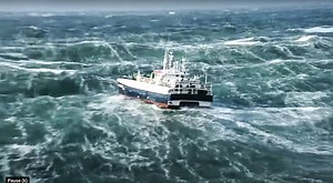 Bassin d’Arcachon : l'incroyable vidéo du navire de pêche "Si" dans les vagues de la tempête Bella