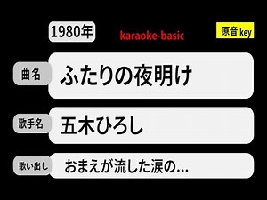 カラオケ， ふたりの夜明け， 五木ひろし
