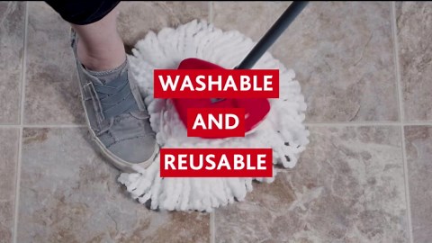 Amazon.com: O-Cedar EasyWring Spin Mop Microfiber Refill, White Packaging May Vary : Health & Household