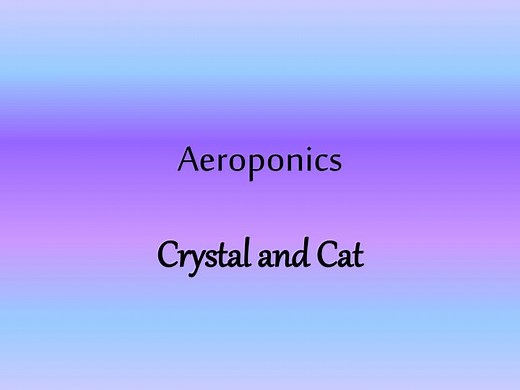 Aeroponics - SlideServe