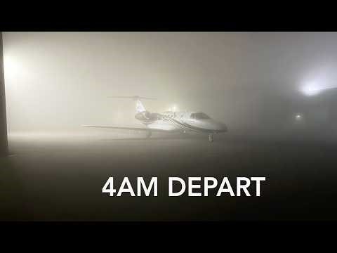Early Morning Takeoff in Cessna Citation CJ4 Gen2