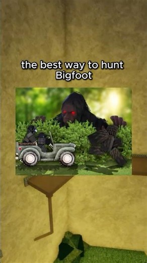 The best way to catch big foot!