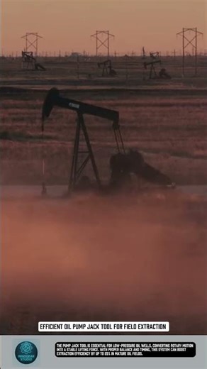 Efficient oil pump jack tool for field extraction #tools