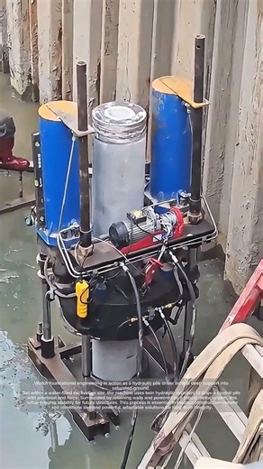 Modern Construction – Installing Deep Piles with Hydraulic Press!