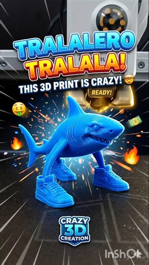 When your 3D printer has better style than you 👟🔥 #3dprinting #bambulab #3dprint