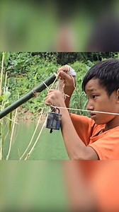 Fishing skills highland boy Set fishing hook trap to harvest giant catfish Harvest fish to sell #baby #cute #reelsfbシ #virals | Highlandboy
