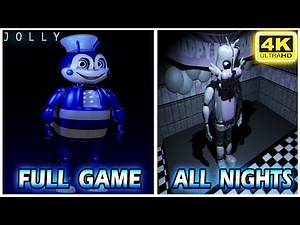 Jolly 1 - 100% Full Walkthrough Gameplay (No Damage, All Nights, & Endings) (UHD) [4K60FPS]