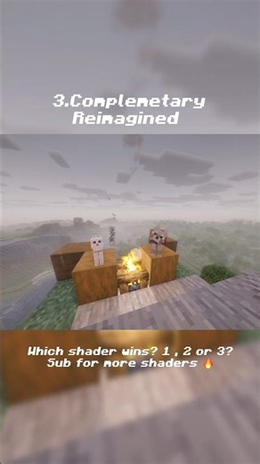 Best Minecraft shaders for survival 🔥Which shader wins? 1 2 or 3? #Minecraft #minecraftshaders