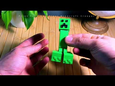 3D Printed Creeper (Minecraft)