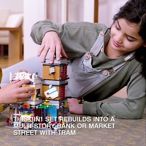 A townhouse that transforms into a pet shop and and a cafe (emoji wow face) - thats a LEGO® set with three times the fun. At LEGO® Certified Stores now. | LEGO Stores ME