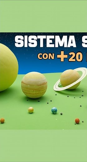 👉The solar system with Styrofoam balls to scale 🪐☀️ very easy to make ✅️