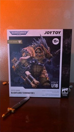 Quick showcase of JOYTOY Warhammer 40k Death Guard BlightLord terminator! #warhammer40k #stopmotion