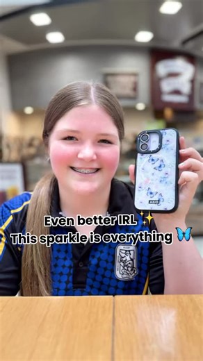 AXiO | Phone case, accessory on Instagram: "Loved by all ages, from teens to grandmas! 🦋 It looks even better IRL ✨ featuring next-level sparkle AND serious protection. 👉 Tap the link in bio to see more styles! 🛍️ #axiophonecase #durablephonecase #iphone17 #iphone17promax #iphone17pro"
