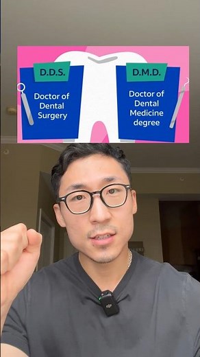 Two dentist degrees debate - DDS vs DMD 🦷