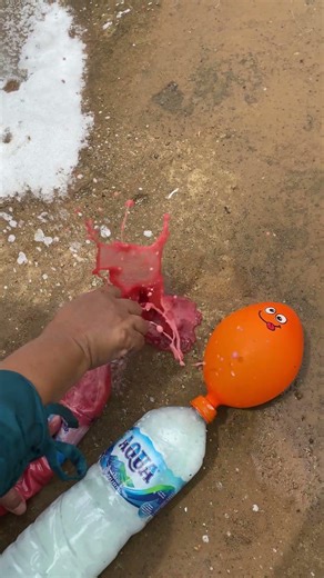 BLUE EMOJI BALLOONS VS ORANGE BALLOONS#shortsviral