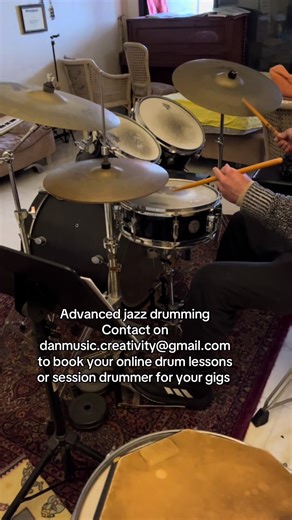 Private online drum lessons or session work for your gigs. | Jazz Drumming
