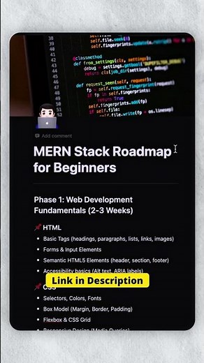 MERN Stack Roadmap for Beginners