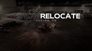Massive Snow Relocation! 950 Caterpillar Loader & 4 Dump Trucks in Action