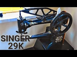ANTIQUE SINGER 29K 4 INDUSTRIAL SEWING MACHINE (1902 PATCHER FOR LEATHER ) #SingerSewingMachine
