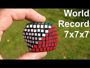 *World Record* Smallest 7x7x7 Rubik's Cube Puzzle ever made