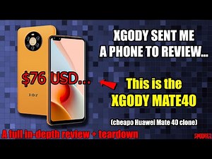 XGODY sent me a phone to review...this is the $76 XGODY MATE40 - Full In-Depth Review & Teardown