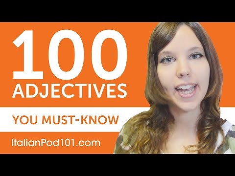 100 Adjectives Every Italian Beginner Must-Know