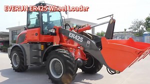 EVERUN ER425 Mini Wheel Loader 2500kg CE Approved Diesel Agricultiral Farm Wheel Loader With Front Loader