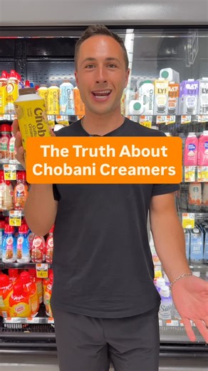 Hunter Stoler on Instagram: "Here’s the truth about Chobani coffee creamers… Are they healthier than CoffeeMate and International Delight? 100% yes! Are they the best option? No! Be aware of how many servings you’re using, because it’s very easy to add 3-4 servings into your coffee… multiple times a day 👍"