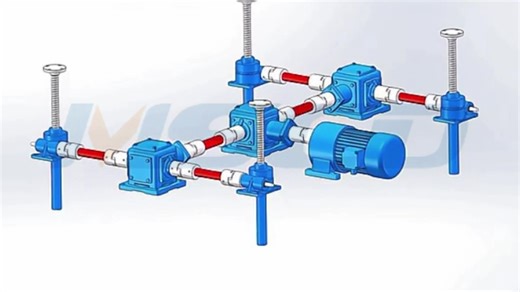Car Jacks System Landing Hand Crank Hydraulic Transmission Gear Rack  Heavy Duty Swl Worm Gear Screw Lifting