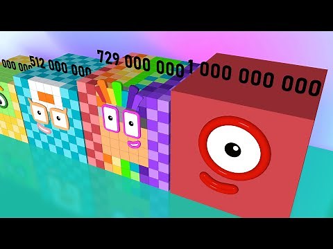NumberBlocks from ONE to TRILLION Number Blocks Step Squad Cube