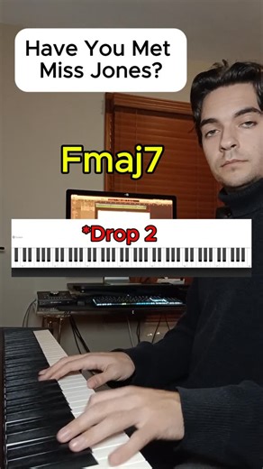 Max Holm 🎼🇸🇪 on Instagram: "🎁 FREE PDF DM me your email for a breakdown (all voicing formulas + chord charts) Save this. Practice. Thank me later. Chord voicing cheat codes they don't teach you in school 🎹 Drop 2s. Drop 3s. Drop 4s. Shell voicings. 5 & 6 note spreads. All broken down over "Have You Met Miss Jones" so you can actually SEE and HEAR what's happening in real time. This is the stuff that separates "nice chords" from "wait… how did you do that?" 👀 . . . . . #jazzpiano #jazzchord