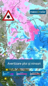 23K views · 384 reactions | Ninsori, ploi şi vânt puternic, sâmbătă, 18 noiembrie! Prognoza exactă şi detaliată, pe harta radar meteo live şi interactivă din aplicația Meteo & Radar, disponibilă gratuit aici: https://aplicatie.meteoradar.ro/pHdP/ROsoc #meteo #vremea #romania #avertizaremeteo #ninsoare | Meteo & Radar România | Facebook