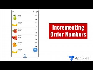 Incrementing Order Numbers