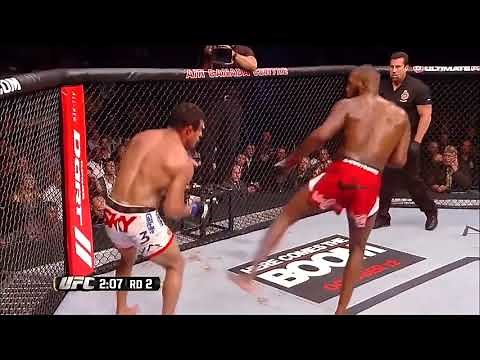 Wing Chun Technique in MMA (Oblique Kick in UFC) Knee Stomp