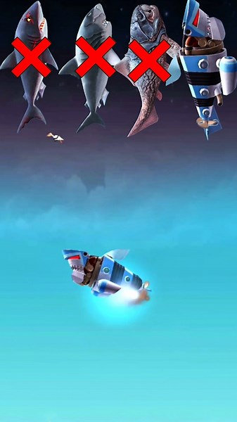 Hungry Shark World Gameplay Long Jump Testing Noob Shark Vs Pro Shark #new #shorts