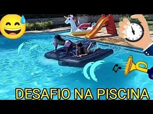 DESAFIO NA PISCINA | CRIANÇAS BRINCANDO NA PISCINA.