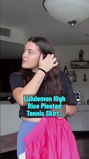lululemon pleated tennis skirt try on💗