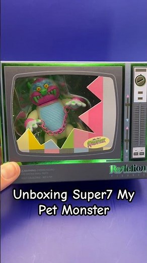 Unboxing Super7 My Pet Monster! Watch until the end…He glows in the dark! #toyshorts #nostalgiacore
