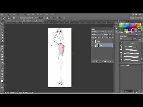 Photoshop Tutorial - Fasion Design: How to create a watercolor look