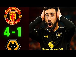 Manchester United vs Wolves 4-1 – Full Highlights & All Goals | Stunning Performance.