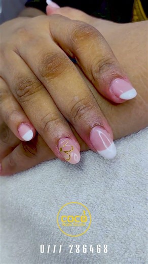 French Nail Art Design by COCO Nails Studio 💅✨ #Shorts #nails #diynails