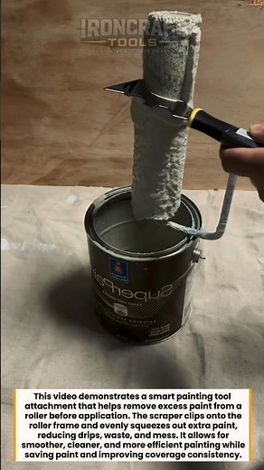 Smart Paint Roller Hack! Cleaner Painting Faster Results #DIY #Painting #Tools