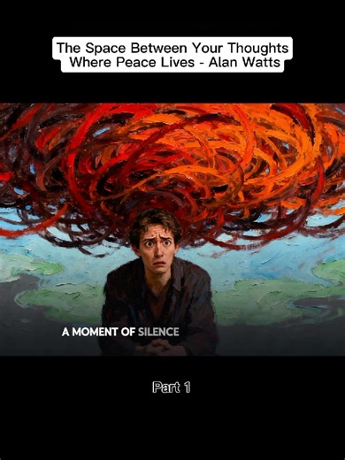 The Space Between Your Thoughts Where Peace Lives #philosophy #wisdom #alanwatts #spirituality #boundaries